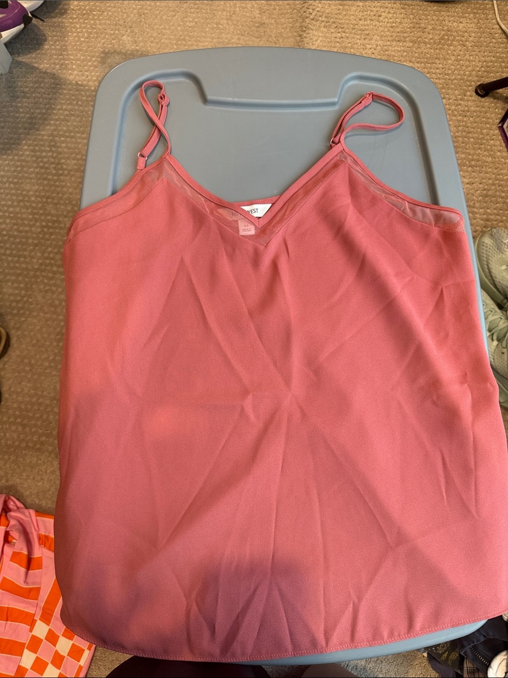 Women’s Lightweight Pink Camisole Tank Top Nine West